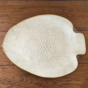 Capiz Shell Fish Shaped Decorative Tray